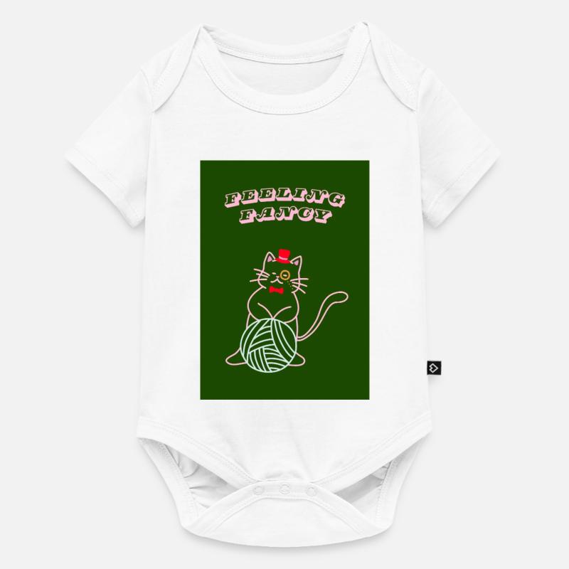 Chat qui se sent chic - Body à manches courtes Premium Bébé - blanc