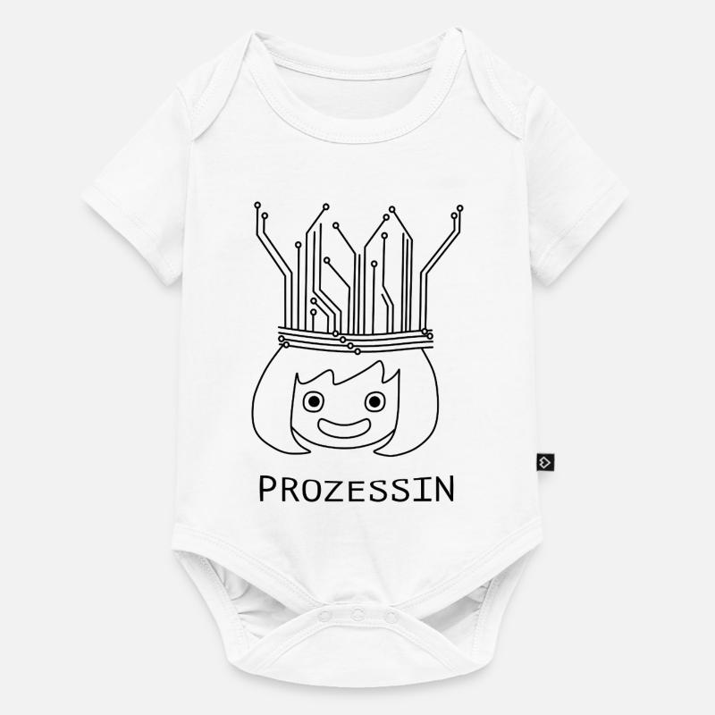 Prozessin mit Tech-Krone - Baby Premium Kurzarmbody - Weiß