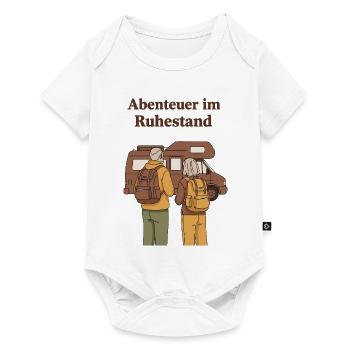 Abenteuer im Ruhestand Caravanreise - Baby Premium Kurzarmbody - Weiß - Vorne