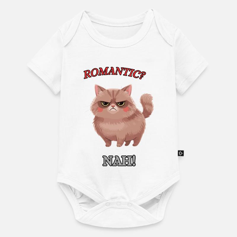 Die Null-Bock-Katze - Baby Premium Kurzarmbody - Weiß