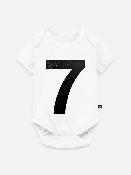 Grunge Sieben Kratzer - Baby Premium Kurzarmbody - Weiß