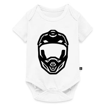 MTB Helmet Fullface Downhill - Baby Premium short-sleeve bodysuit - white - Front