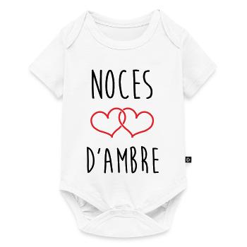 Amber Wedding 34 years of marriage - Baby Premium short-sleeve bodysuit - white - Front