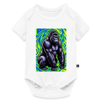 gorilla - Baby Premium short-sleeve bodysuit - white - Front