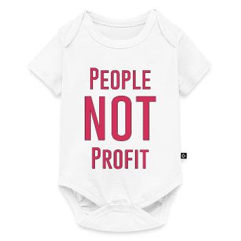 People not profit - Body à manches courtes Premium Bébé - blanc - Devant