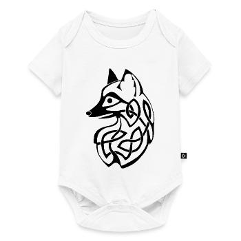 Black Celtic Fox - Baby Premium short-sleeve bodysuit - white - Front