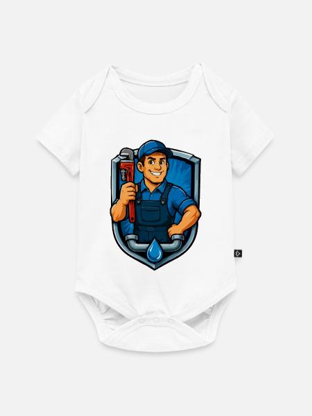 handwerker-wappen-klempner - Baby Premium Kurzarmbody - Weiß