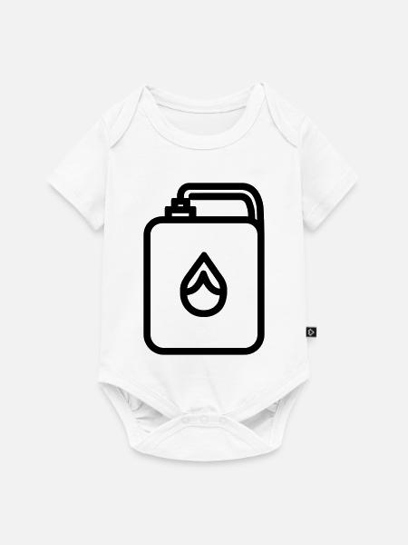 Gaskanister - Baby Premium Kurzarmbody - Weiß