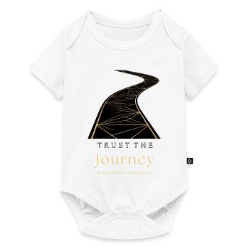 Trust the Journey Motivational Road Design - Baby Premium Kurzarmbody - Weiß - Vorne