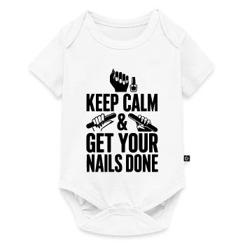 Keep Calm & Get Your Nails Done - Baby Premium short-sleeve bodysuit - white - Front