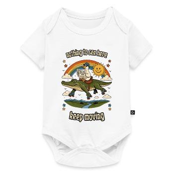 Nothing to See Here: Alligator Roller Ride - Baby Premium short-sleeve bodysuit - white - Front
