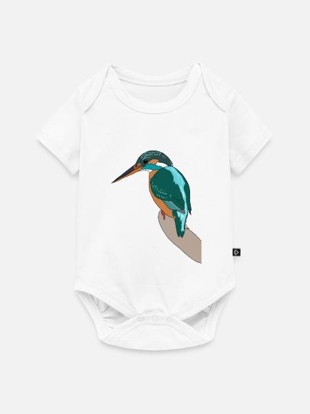 Eisvogel - Baby Premium Kurzarmbody - Weiß