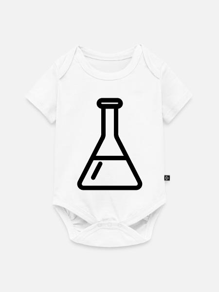 Chemielabor Erlenmeyer Flask - Baby Premium Kurzarmbody - Weiß