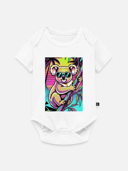 Koala - Baby Premium Kurzarmbody - Weiß