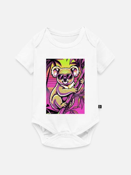Koala - Baby Premium Kurzarmbody - Weiß