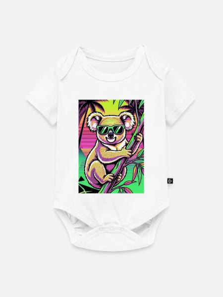 Koala - Baby Premium Kurzarmbody - Weiß