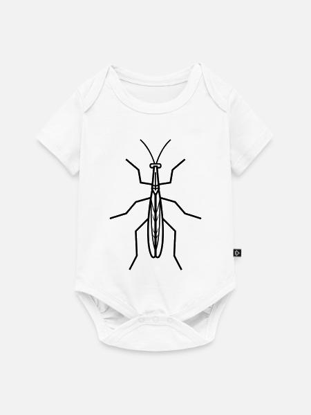 Stick-Insekt - Baby Premium Kurzarmbody - Weiß