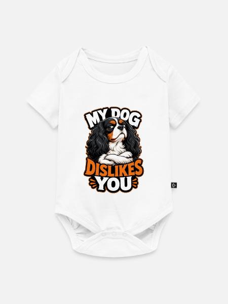 Kavallerier King Charles Spaniel - Baby Premium Kurzarmbody - Weiß