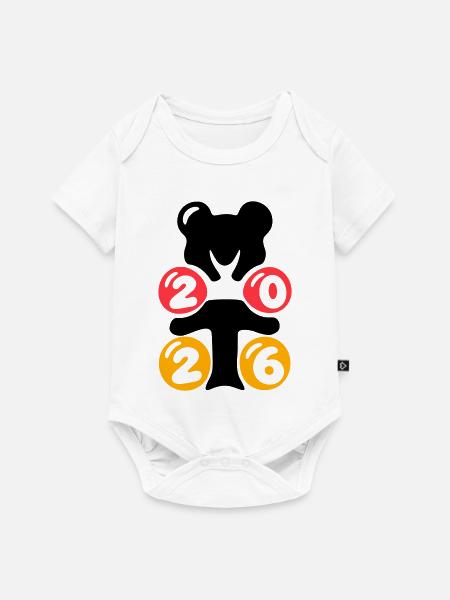 Logo_2026_final_layers - Baby Premium Kurzarmbody - Weiß