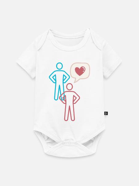Reden wir von Liebe - Baby Premium Kurzarmbody - Weiß