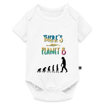 Kein B - Baby Premium Kurzarmbody - Weiß - Vorne