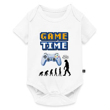 Game Time Retro Controller Entwicklung - Baby Premium Kurzarmbody - Weiß - Vorne