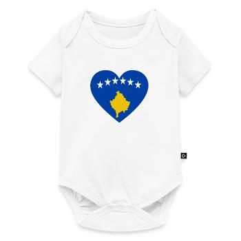 Love Love gift Kosovo balkan kosovar - Baby Premium short-sleeve bodysuit - white - Front