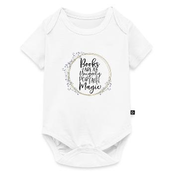 Les livres sont une magie unique portable - Body à manches courtes Premium Bébé - blanc - Devant