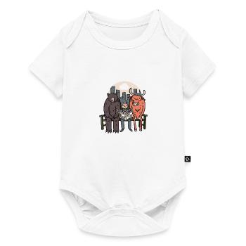 Bull And Bear - Funny Crypto/Stocks - Baby Premium short-sleeve bodysuit - white - Front