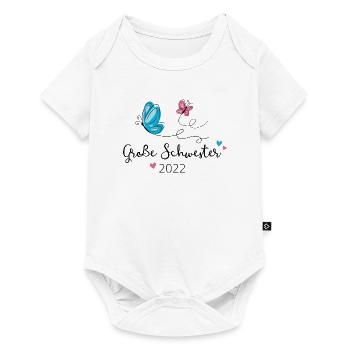 Große Schwester 2022 - Baby Premium Kurzarmbody - Weiß - Vorne