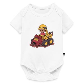 Cute Digger - Baby Premium short-sleeve bodysuit - white - Front
