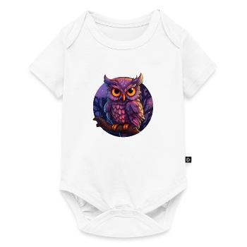 Hibou mystique - Body à manches courtes Premium Bébé - blanc - Devant
