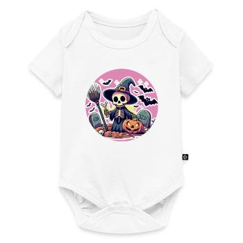 Mr. Bone Spooky Halloween 5 - Baby Premium short-sleeve bodysuit - white - Front
