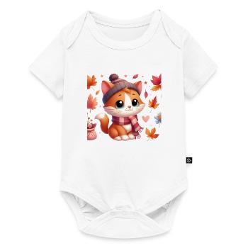 Autumn Cat4 - Baby Premium short-sleeve bodysuit - white - Front
