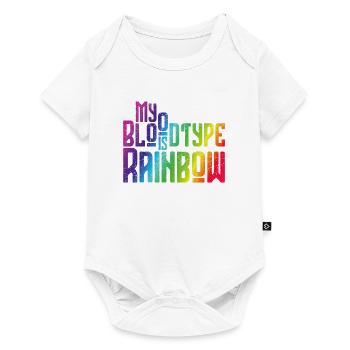 My Bloodtype is Rainbow - Tolérance et paix - Body à manches courtes Premium Bébé - blanc - Devant