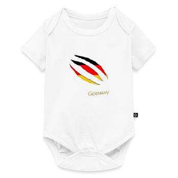 Germany Risse Claws Krallen - Baby Premium Kurzarmbody - Weiß - Vorne