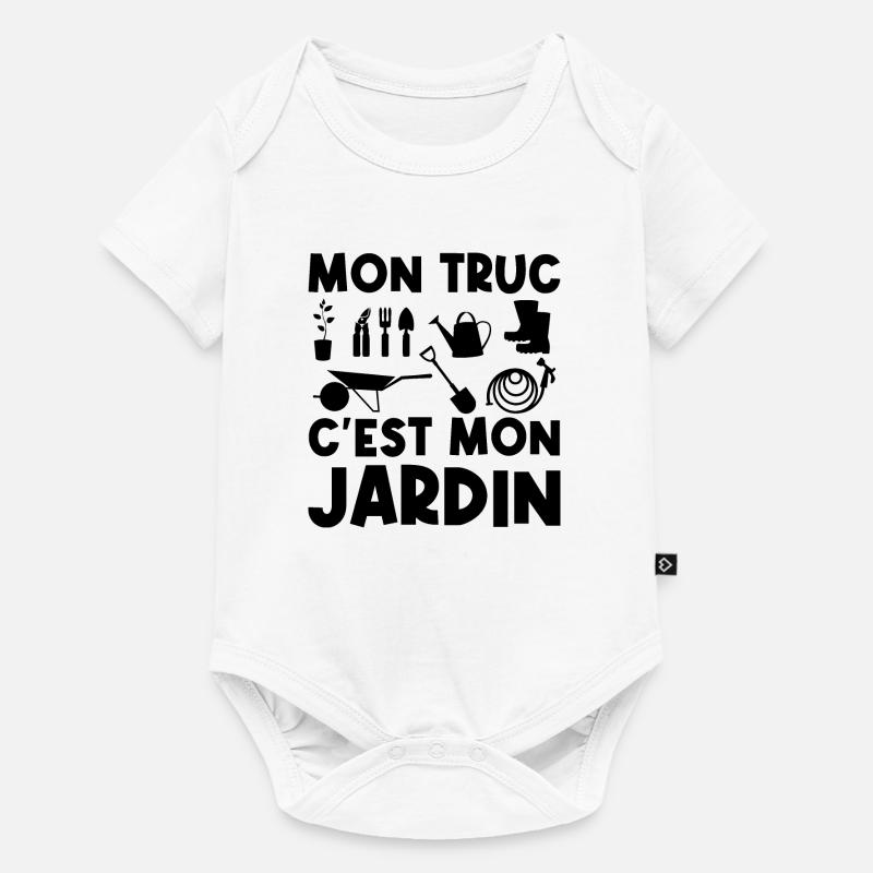 Mon truc c'est mon jardin - Body à manches courtes Premium Bébé - blanc