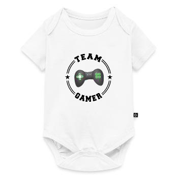 TEAM GAMER College Round - Baby Premium short-sleeve bodysuit - white - Front