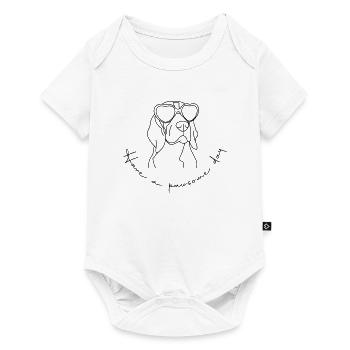 Beagle Pawsome Day - Baby Premium short-sleeve bodysuit - white - Front