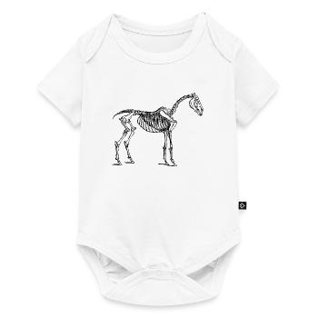 horse248 - Baby Premium Kurzarmbody - Weiß - Vorne