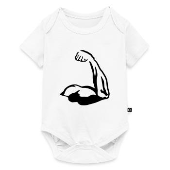 Muscels, Bicep - Body à manches courtes Premium Bébé - blanc - Devant