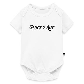 Glück Auf Erzgebirge - Schlägel und Eisen - Baby Premium Kurzarmbody - Weiß - Vorne