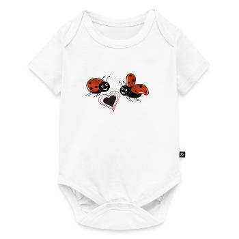 coccinelles - Body à manches courtes Premium Bébé - blanc - Devant