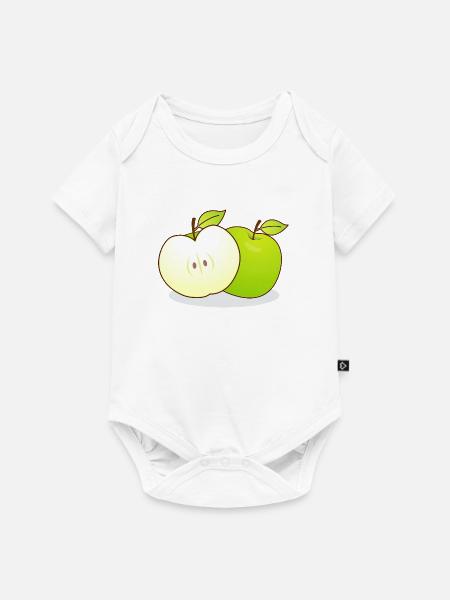 Äpfel - Baby Premium Kurzarmbody - Weiß