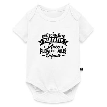 Aide soignante parfaite, Cadeau Aide soignante - Body à manches courtes Premium Bébé - blanc - Devant
