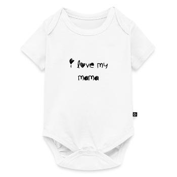 J'aime ma mère - Body à manches courtes Premium Bébé - blanc - Devant