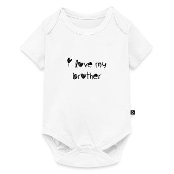 I love my brother - Body à manches courtes Premium Bébé - blanc - Devant
