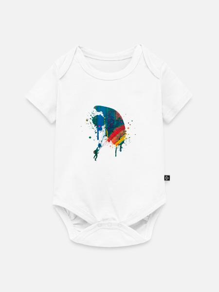 Fallschirm - Baby Premium Kurzarmbody - Weiß