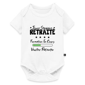 Jeune stagiaire retraite formation en cours - Body à manches courtes Premium Bébé - blanc - Devant