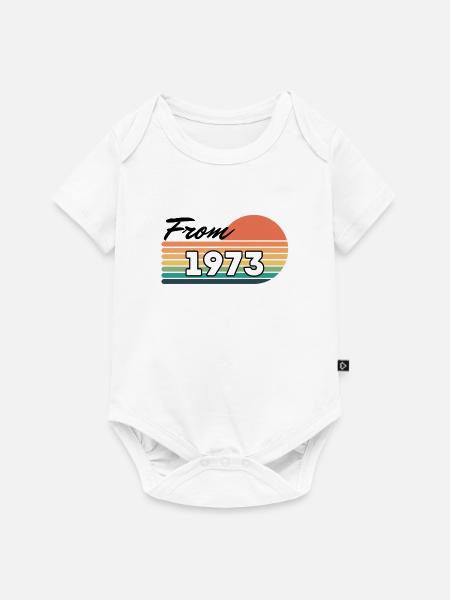 Ab 1973 - Baby Premium Kurzarmbody - Weiß
